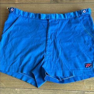 Vintage Nike Checkerboard John McEnroe Challenge Men's Blue Court Tennis Shorts.